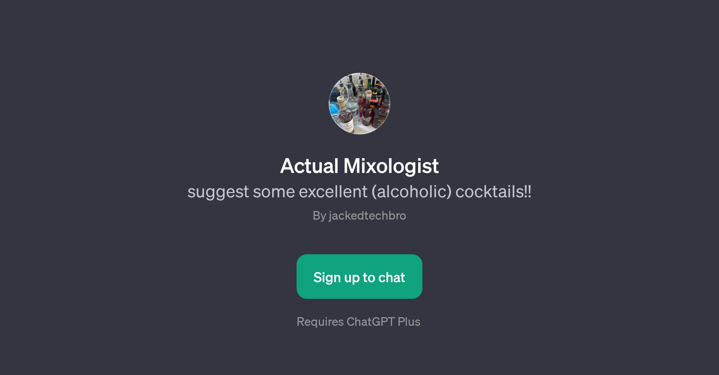 Actual Mixologist website