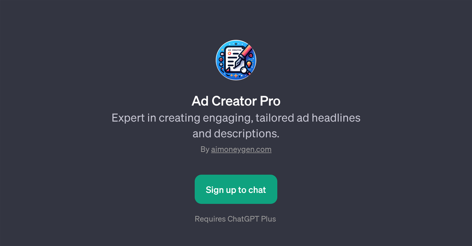 Ad Creator Pro website