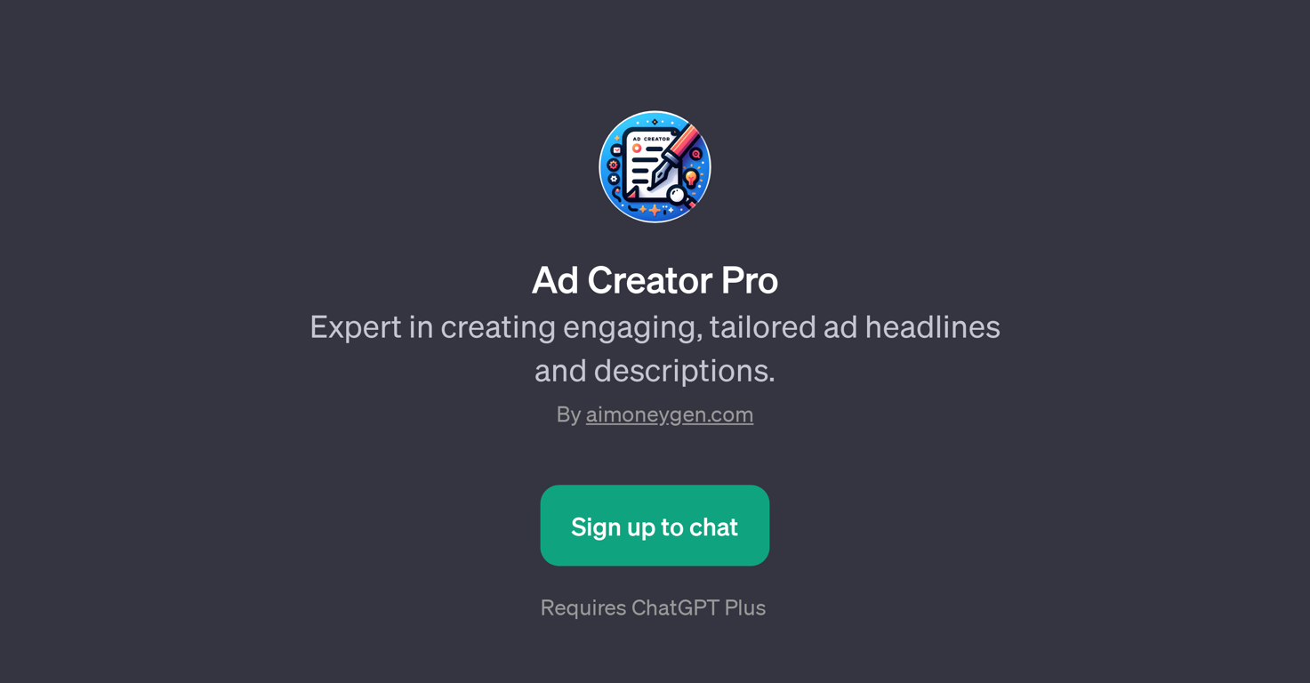 Ad Creator Pro website