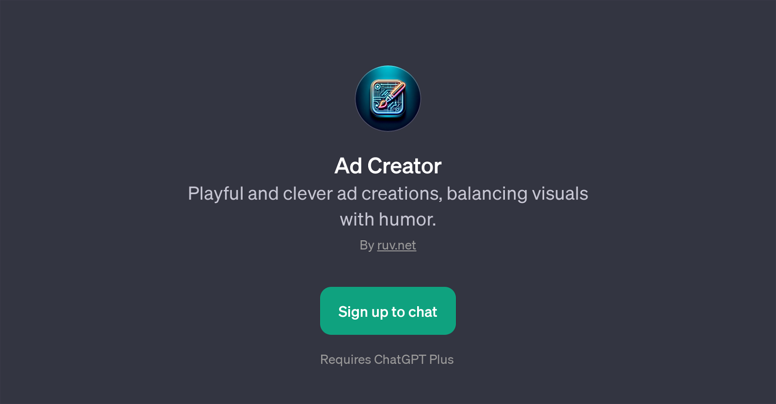 Ad Creator website