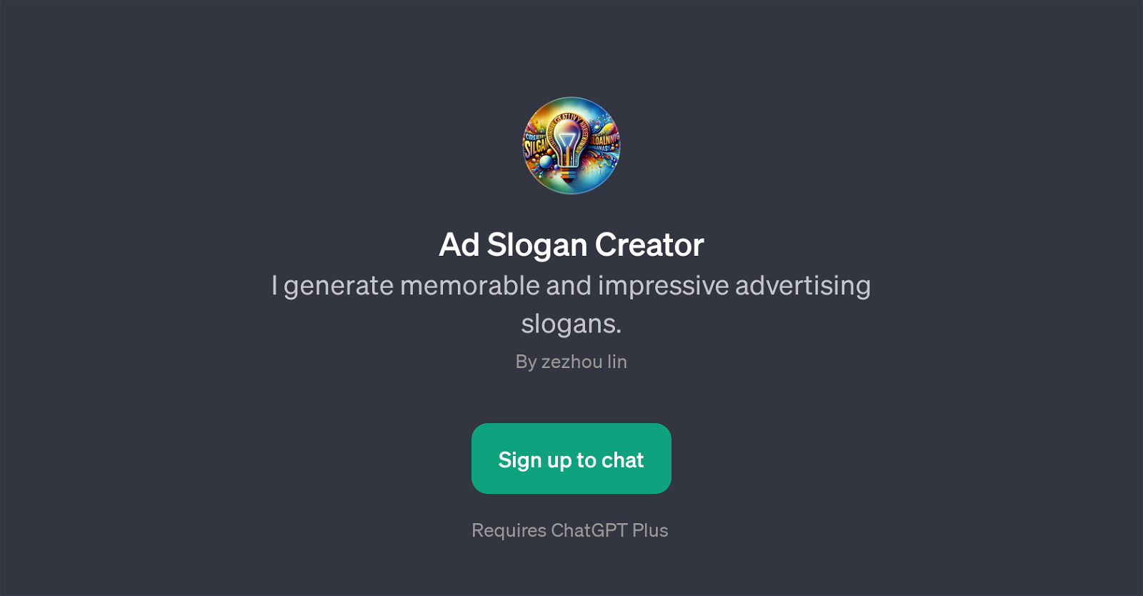 Ad Slogan Creator website