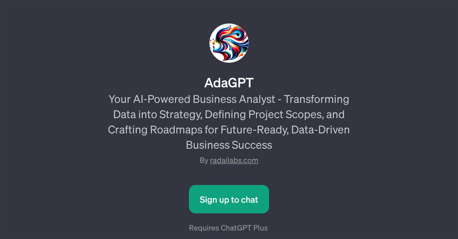 AdaGPT website