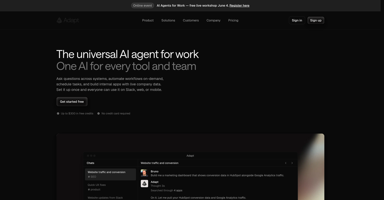 Adapt website