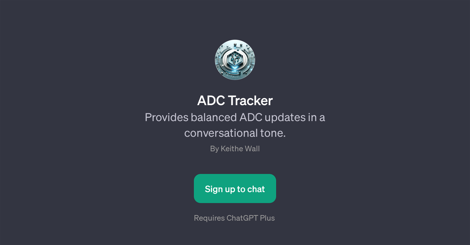 ADC Tracker website