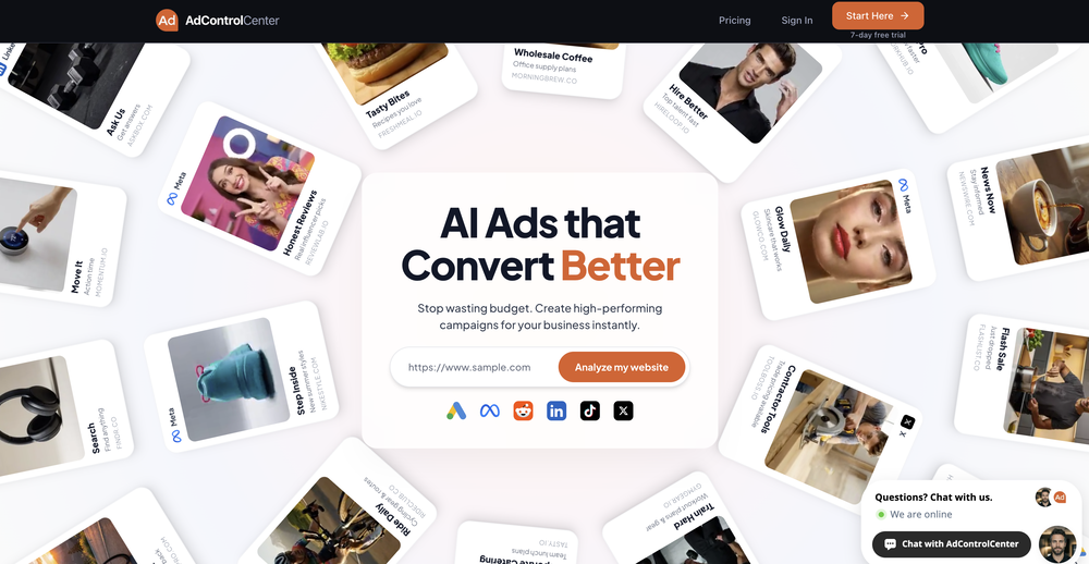 AdControlCenter website