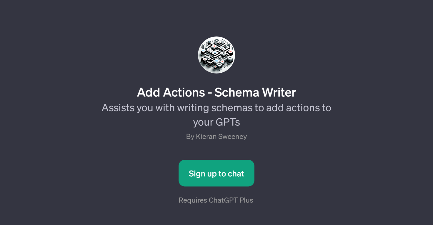 Add Actions - Schema Writer website