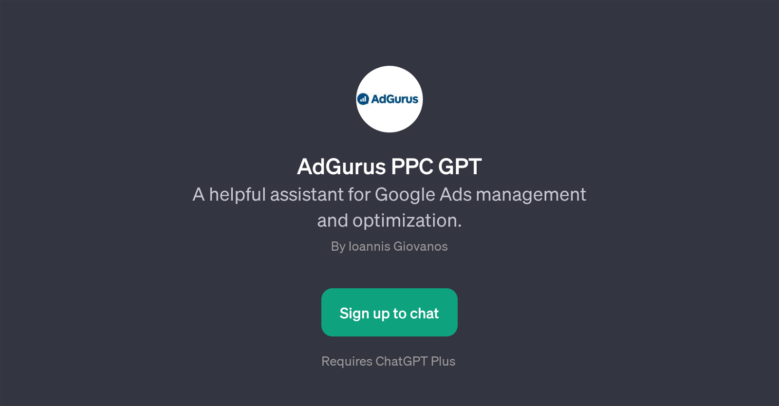AdGurus PPC GPT website