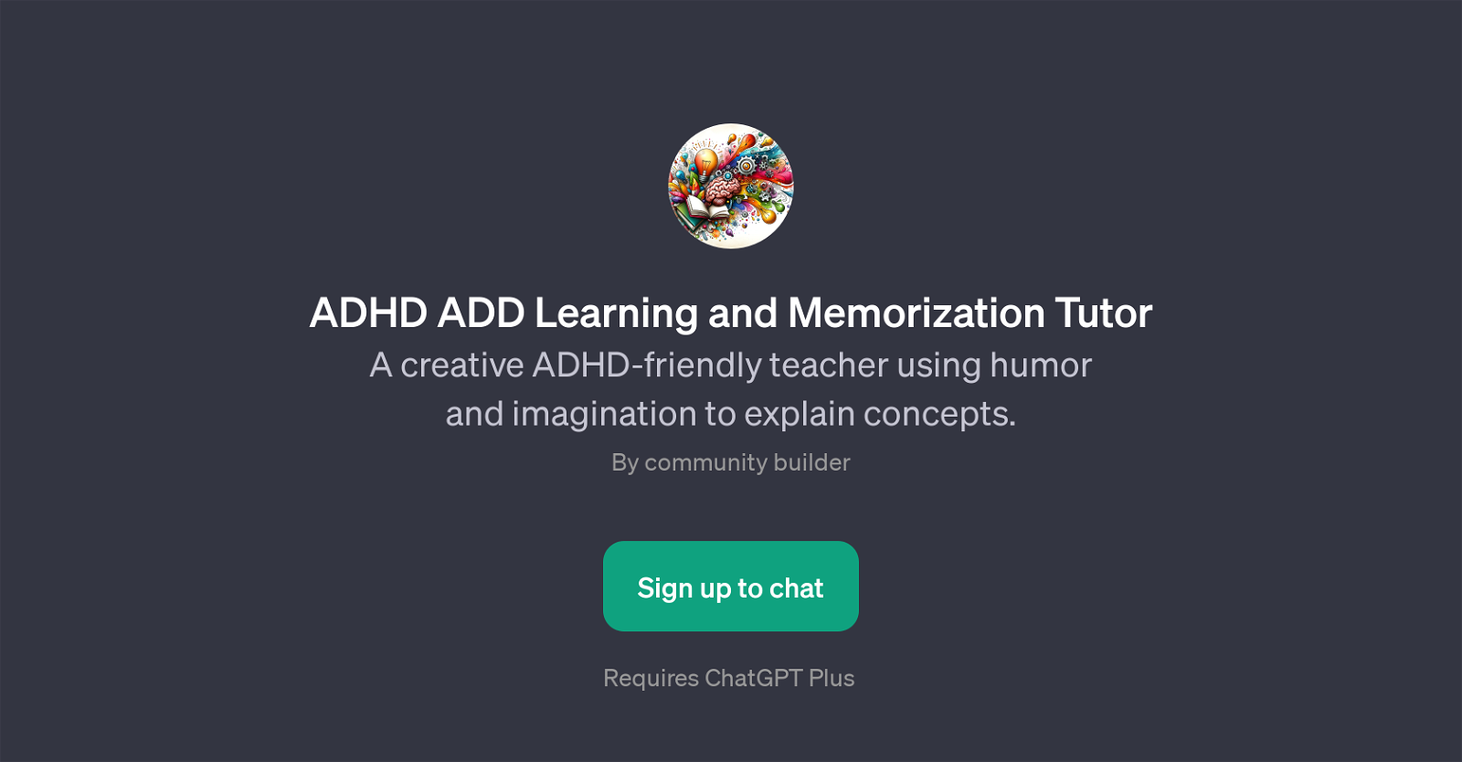 ADHD ADD Learning and Memorization Tutor website