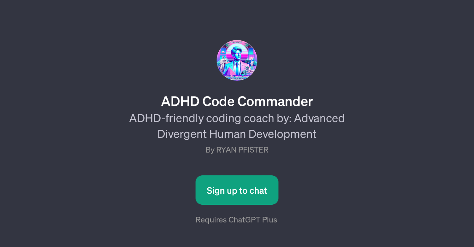 ADHD Code Commander website
