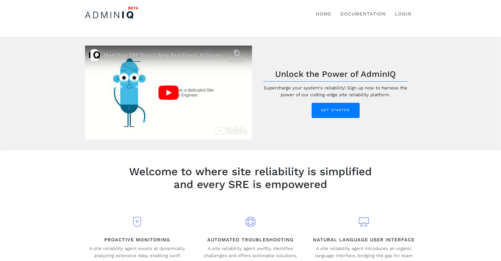 AdminIQ website