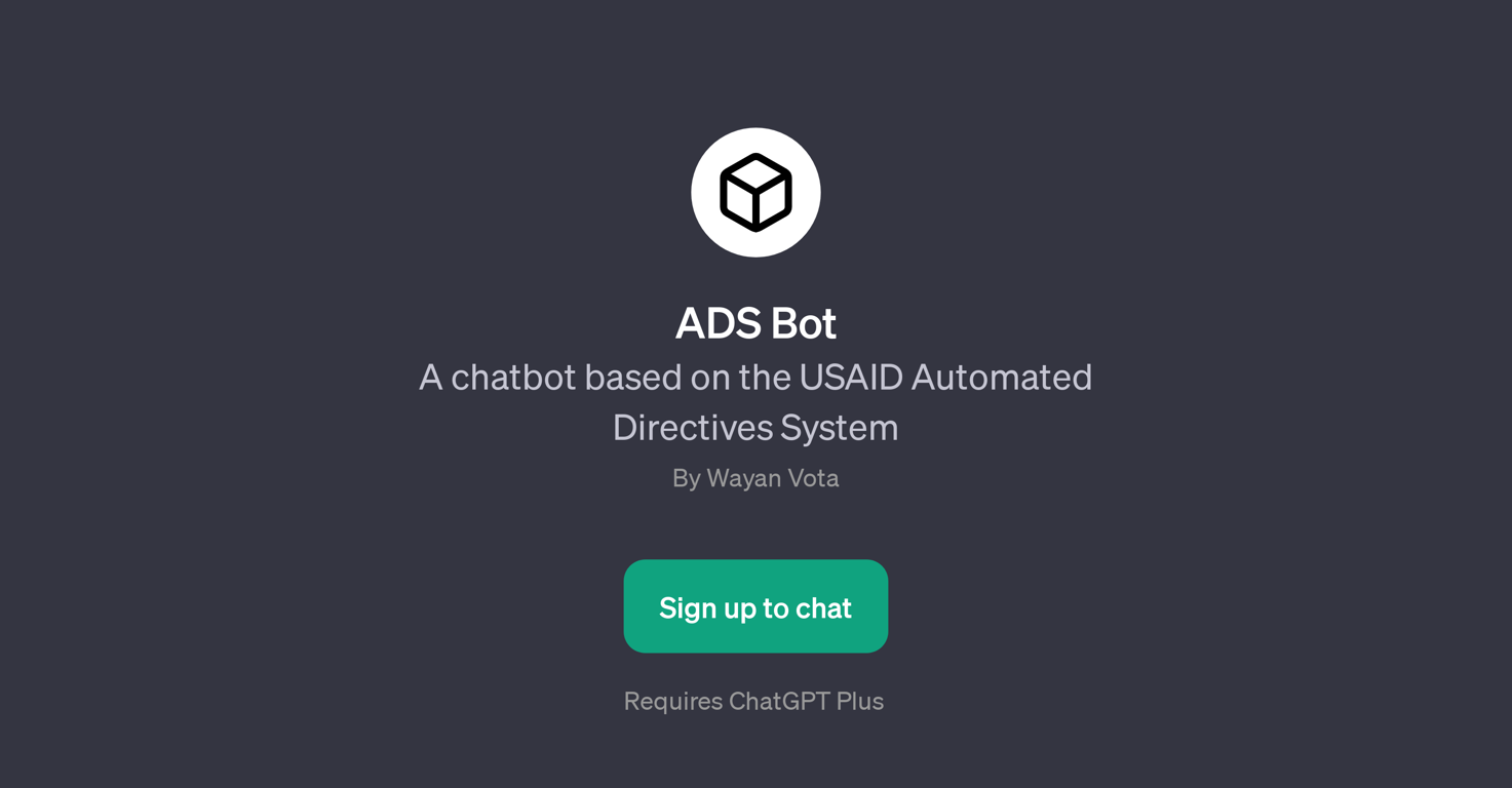 ADS Bot website