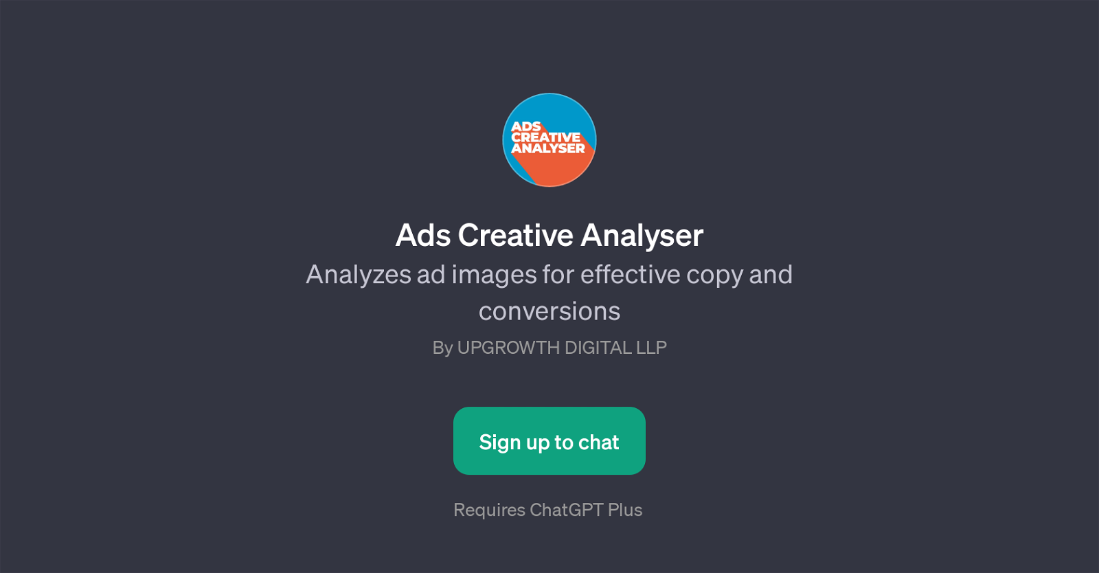 Ads Creative Analyser website