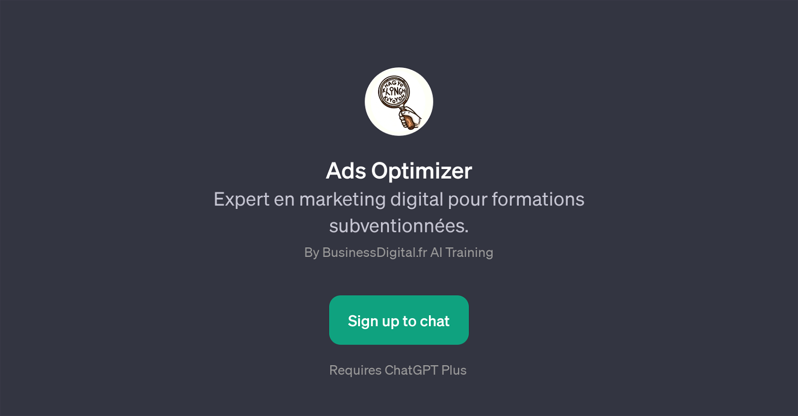 Ads Optimizer website