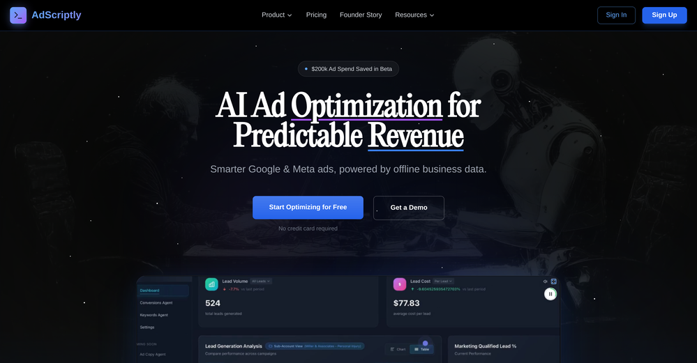 AdScriptly website