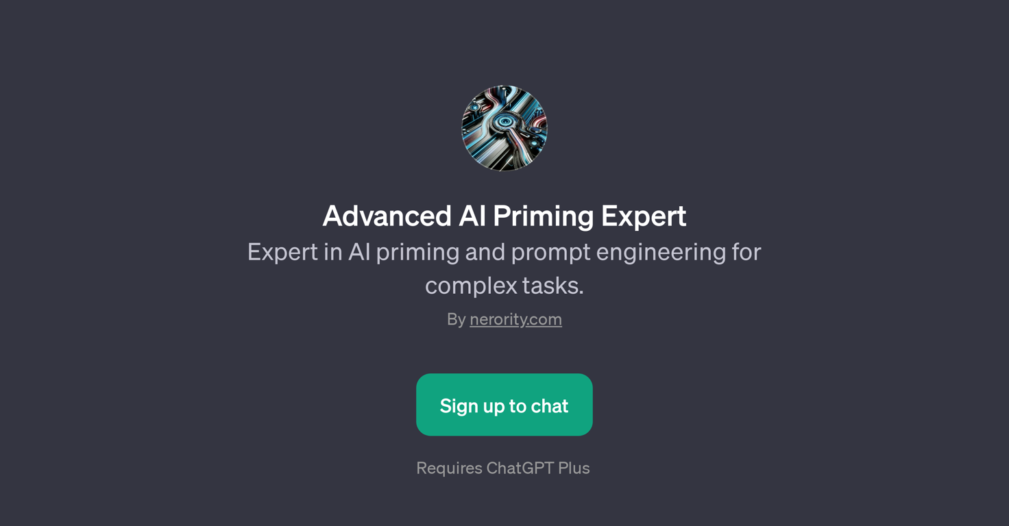 Advanced AI Priming Expert website