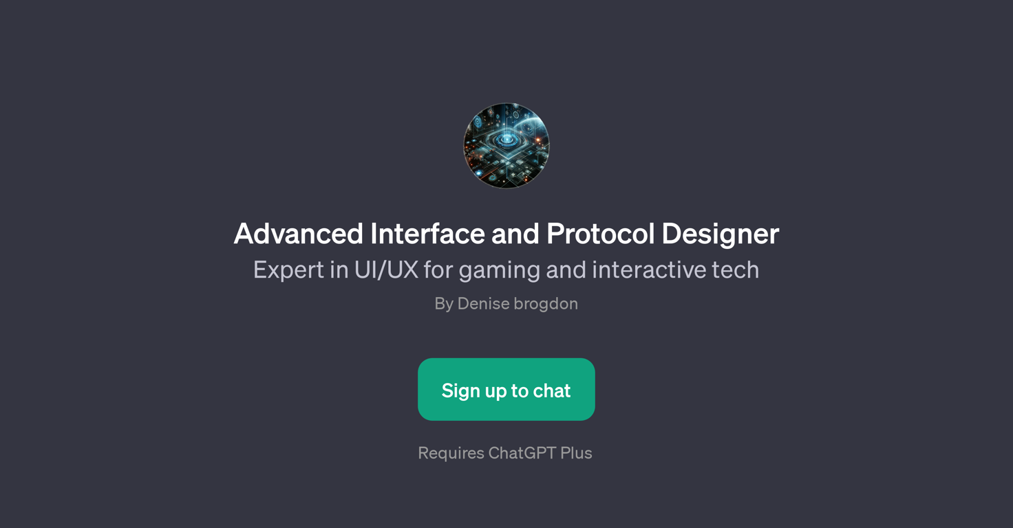 Advanced Interface and Protocol Designer website