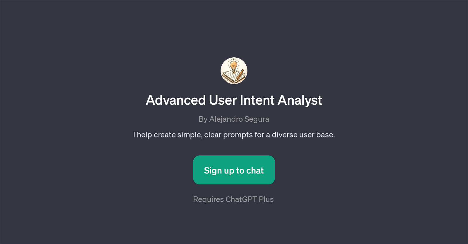Advanced User Intent Analyst website