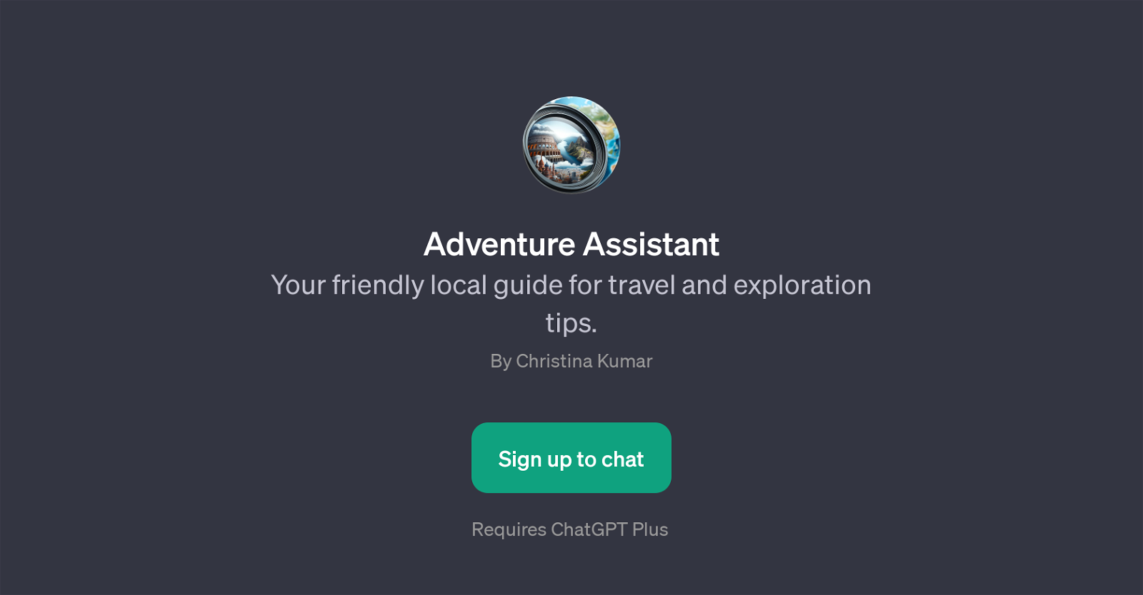 Adventure Assistant website