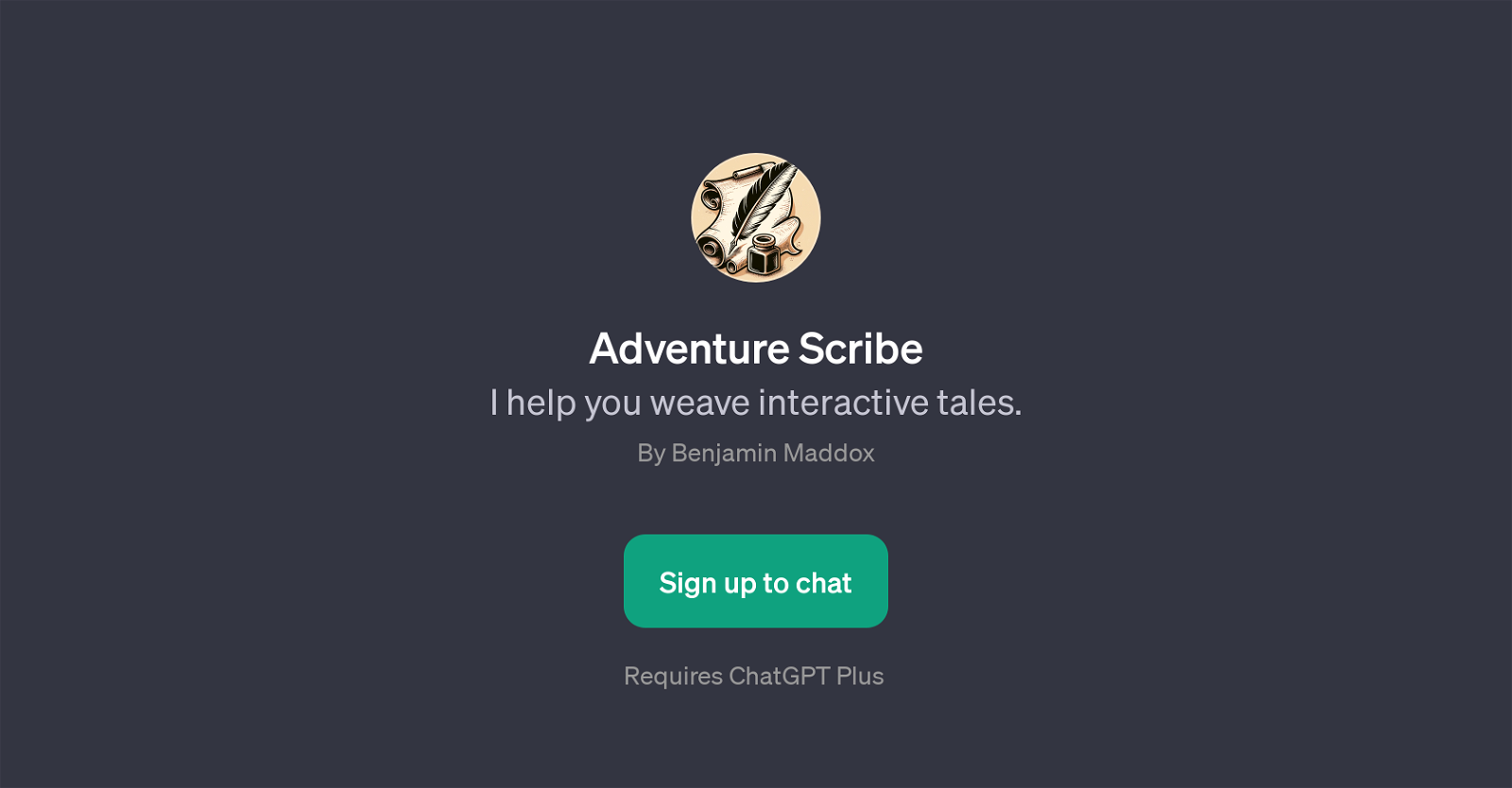 Adventure Scribe website