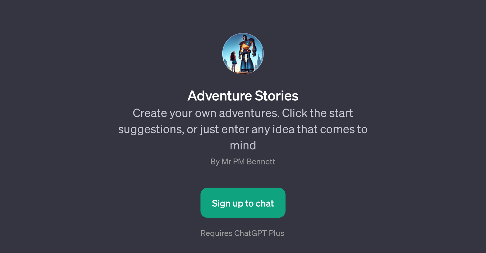 Adventure Stories website