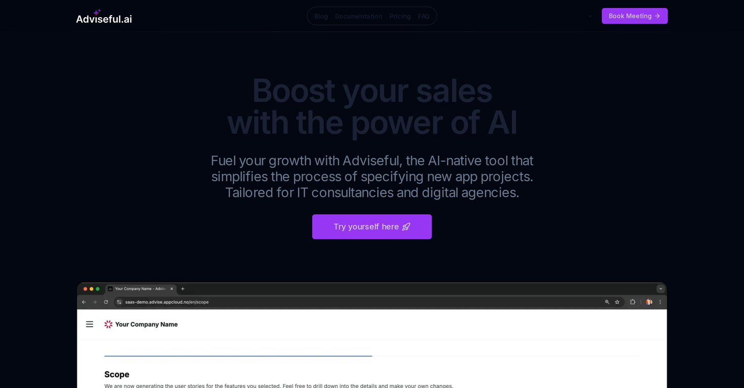 Adviseful.ai website