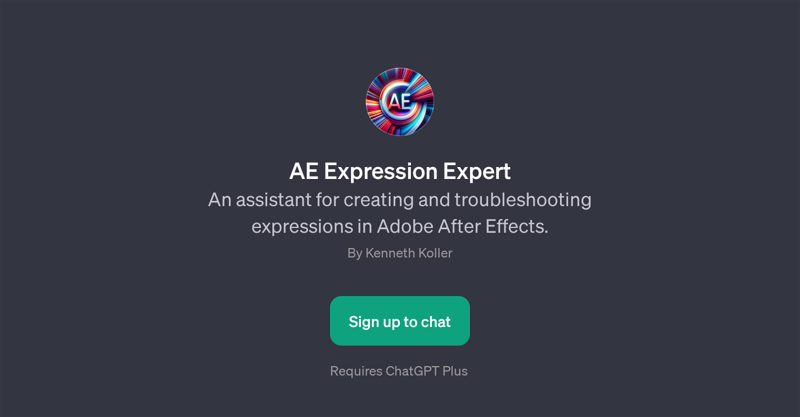 AE Expression Expert website