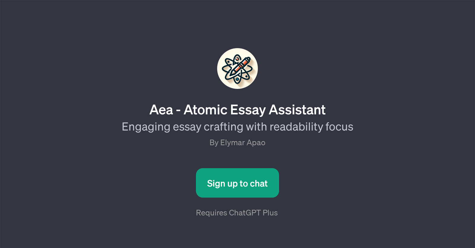 Aea - Atomic Essay Assistant website