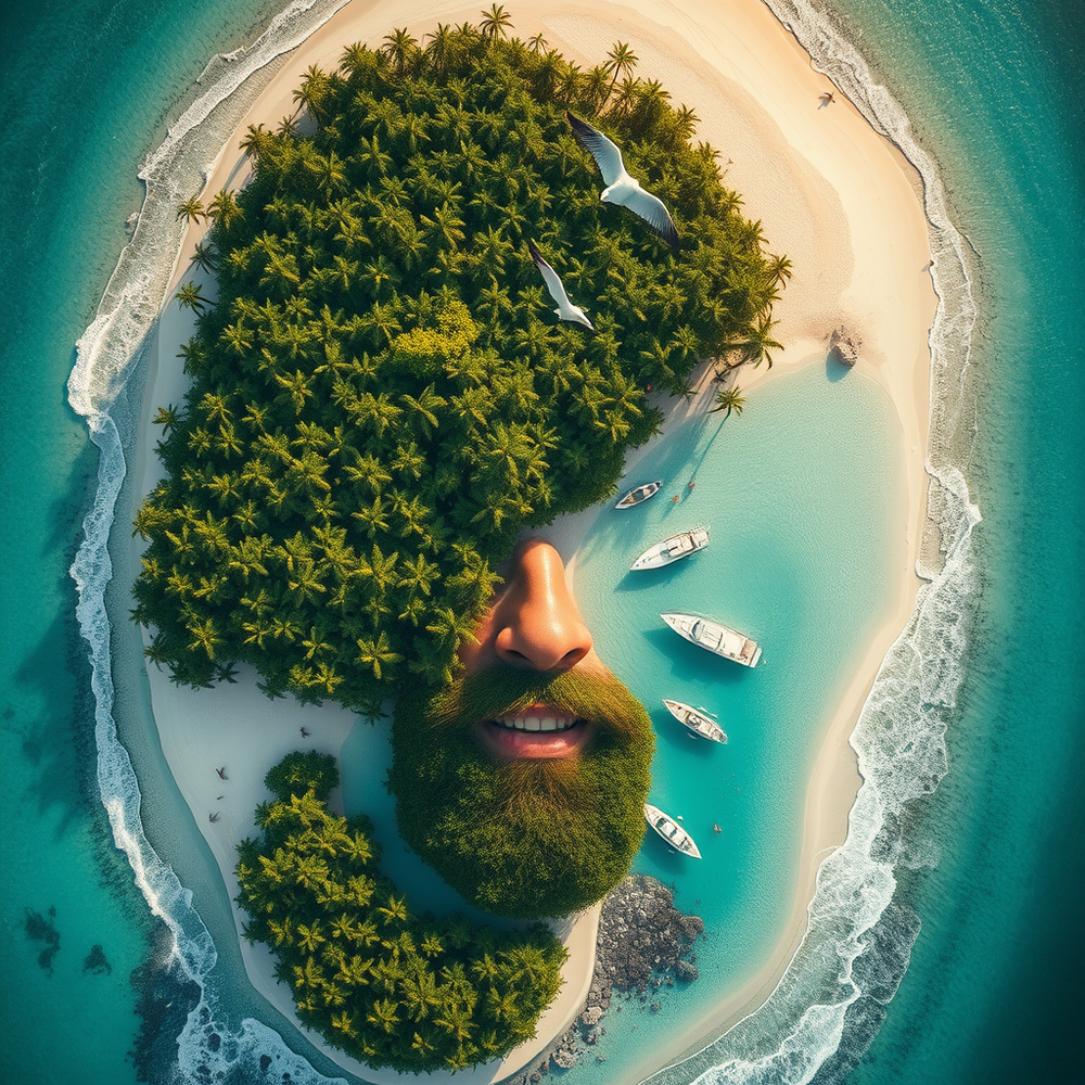 Aerial Illusion Island Portrait website