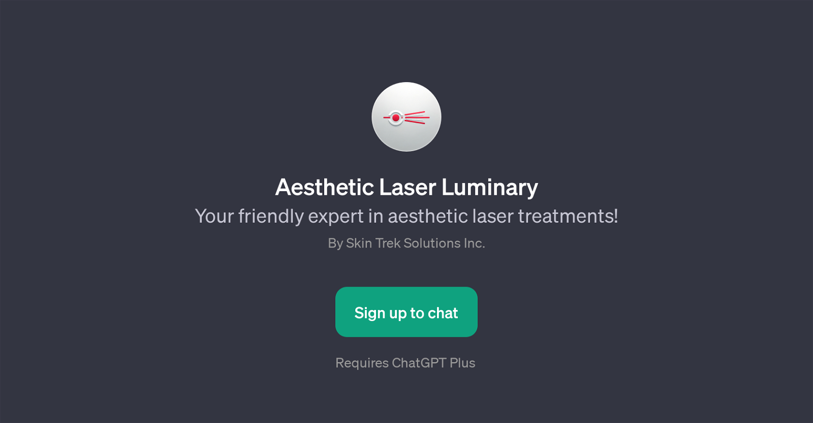 Aesthetic Laser Luminary website