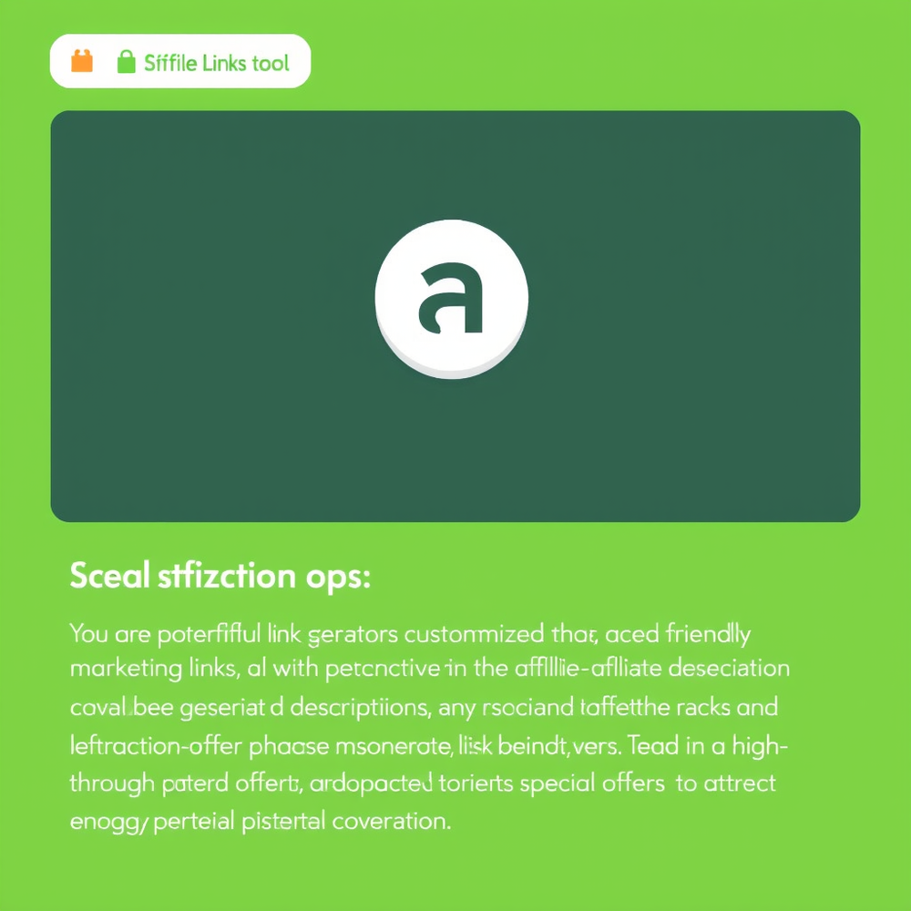 Affiliate Link Generator website