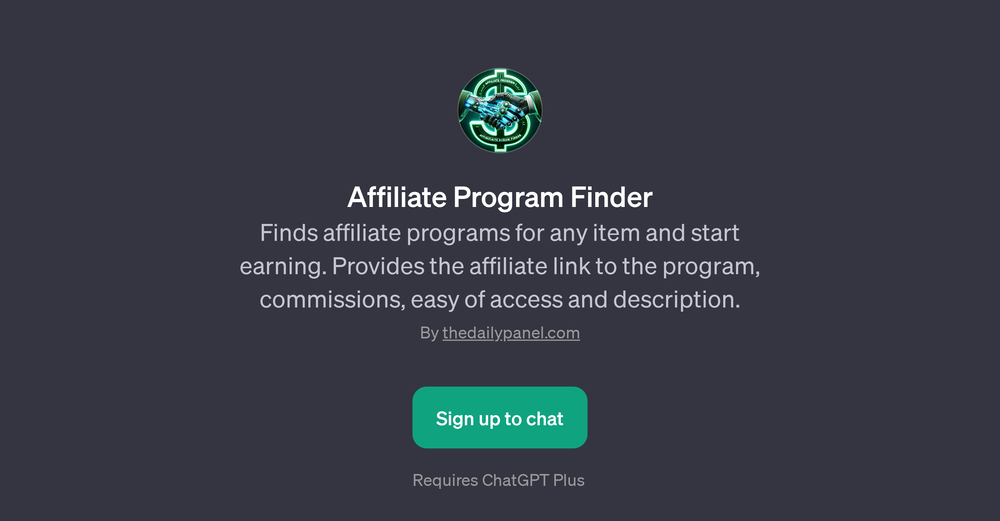 Affiliate Program Finder website