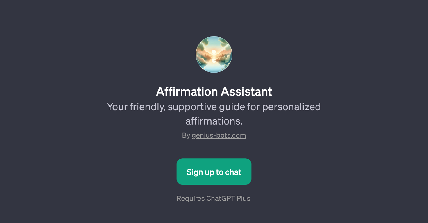 Affirmation Assistant website