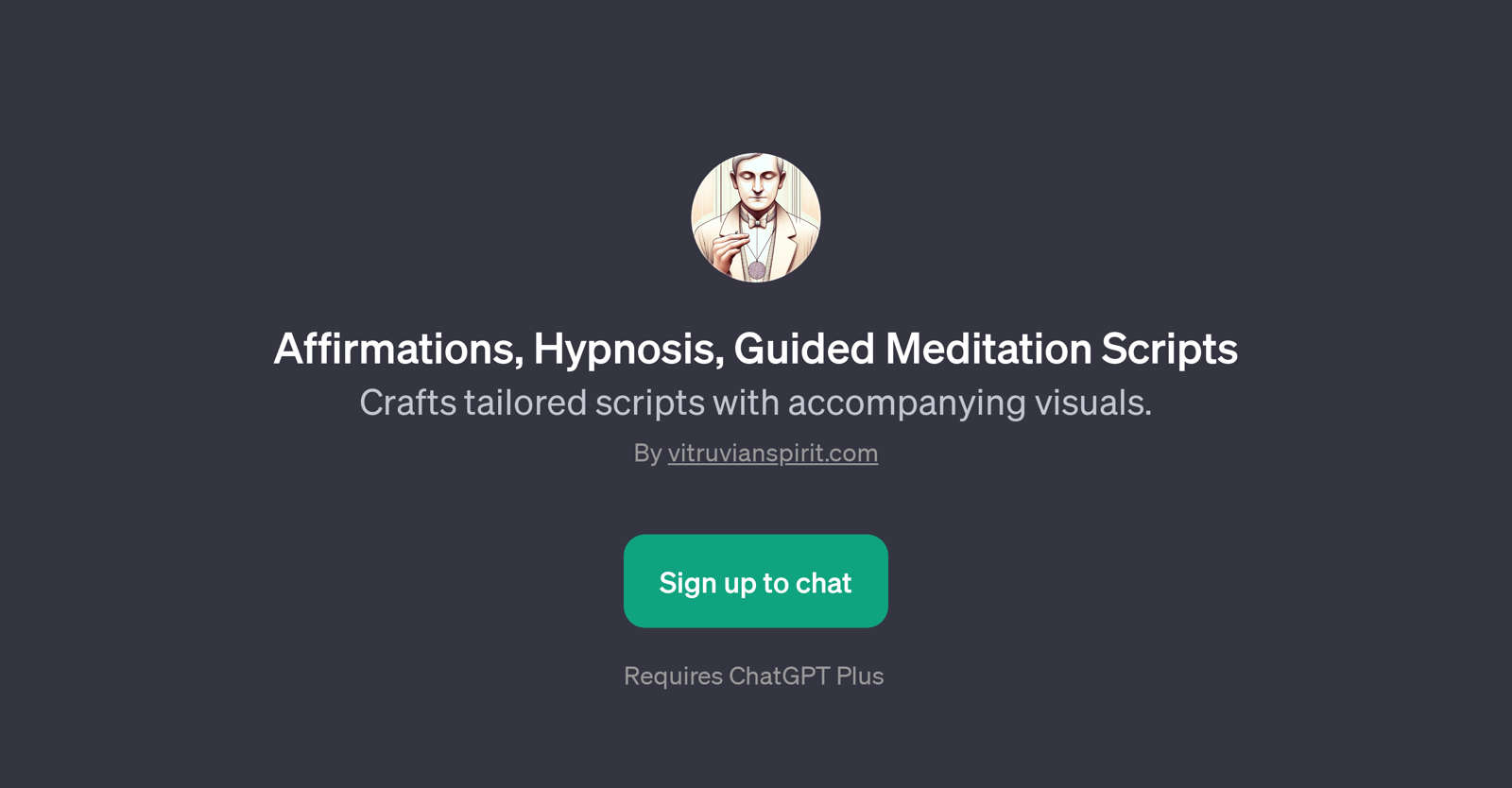 Affirmations, Hypnosis, Guided Meditation Scripts GPT website