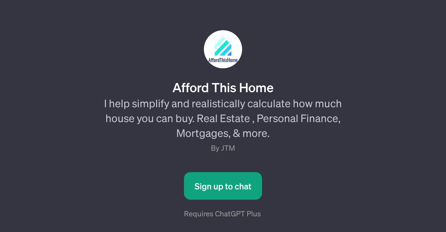 Afford This Home website