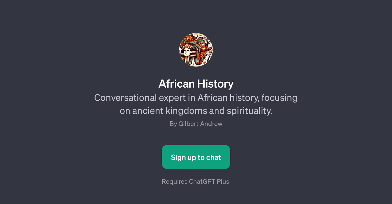 African History GPT website