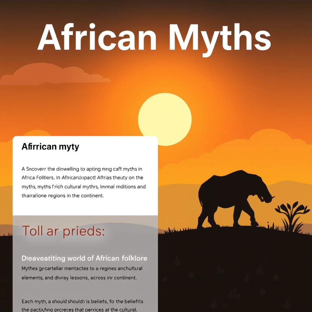 African Myths - AI Tool by @teqstar