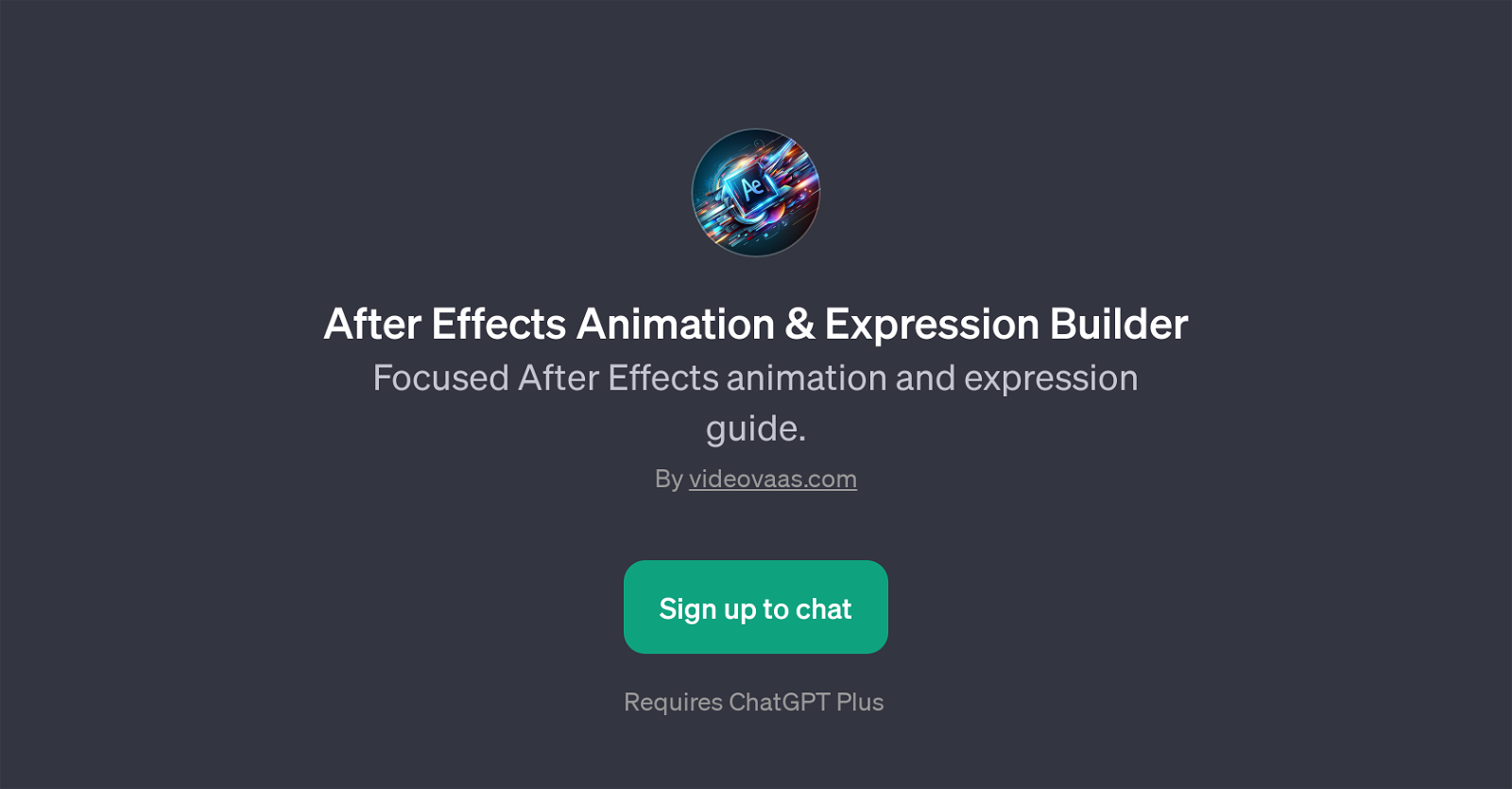 After Effects Animation & Expression Builder website