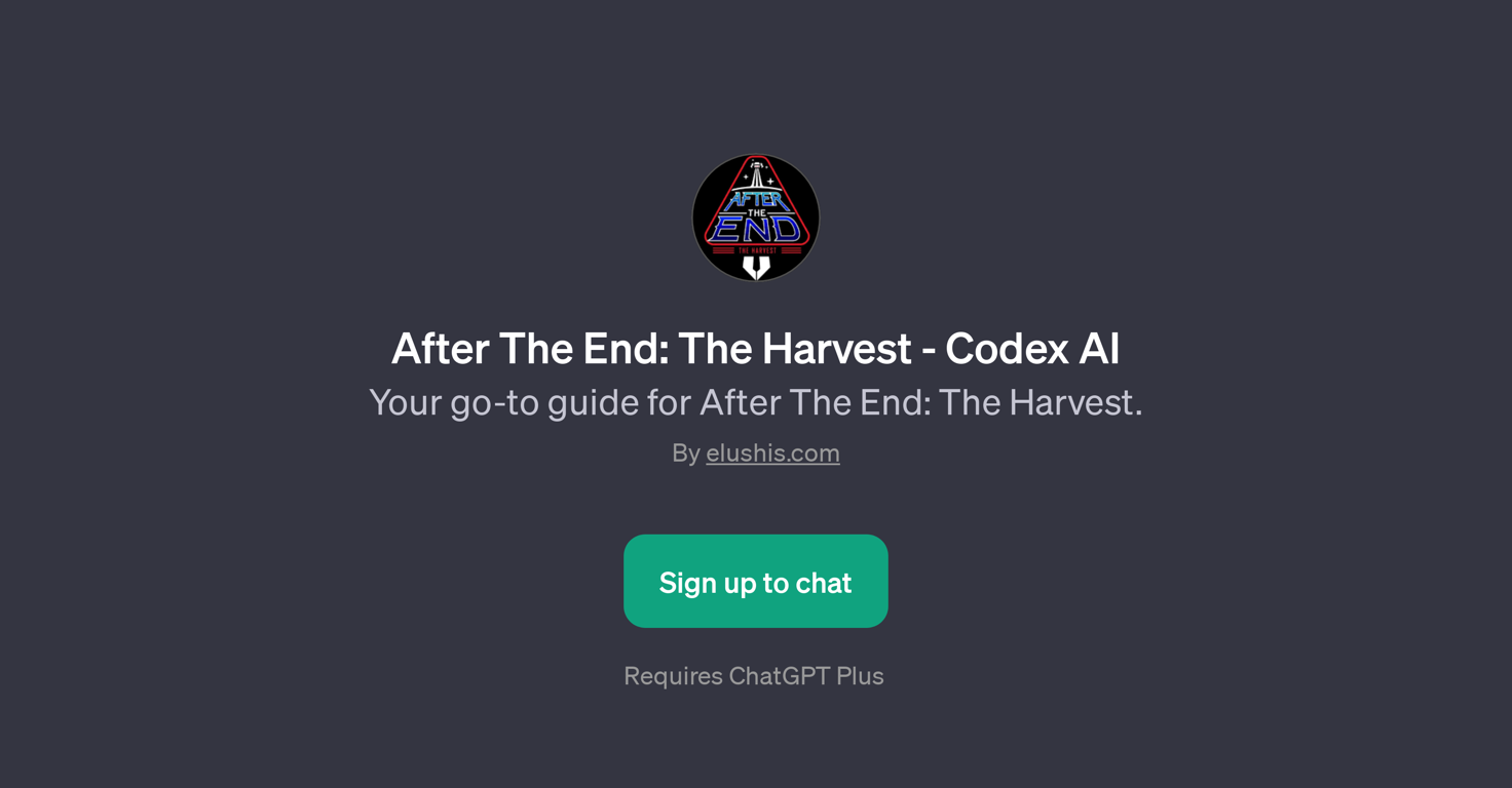 After The End: The Harvest - Codex AI website