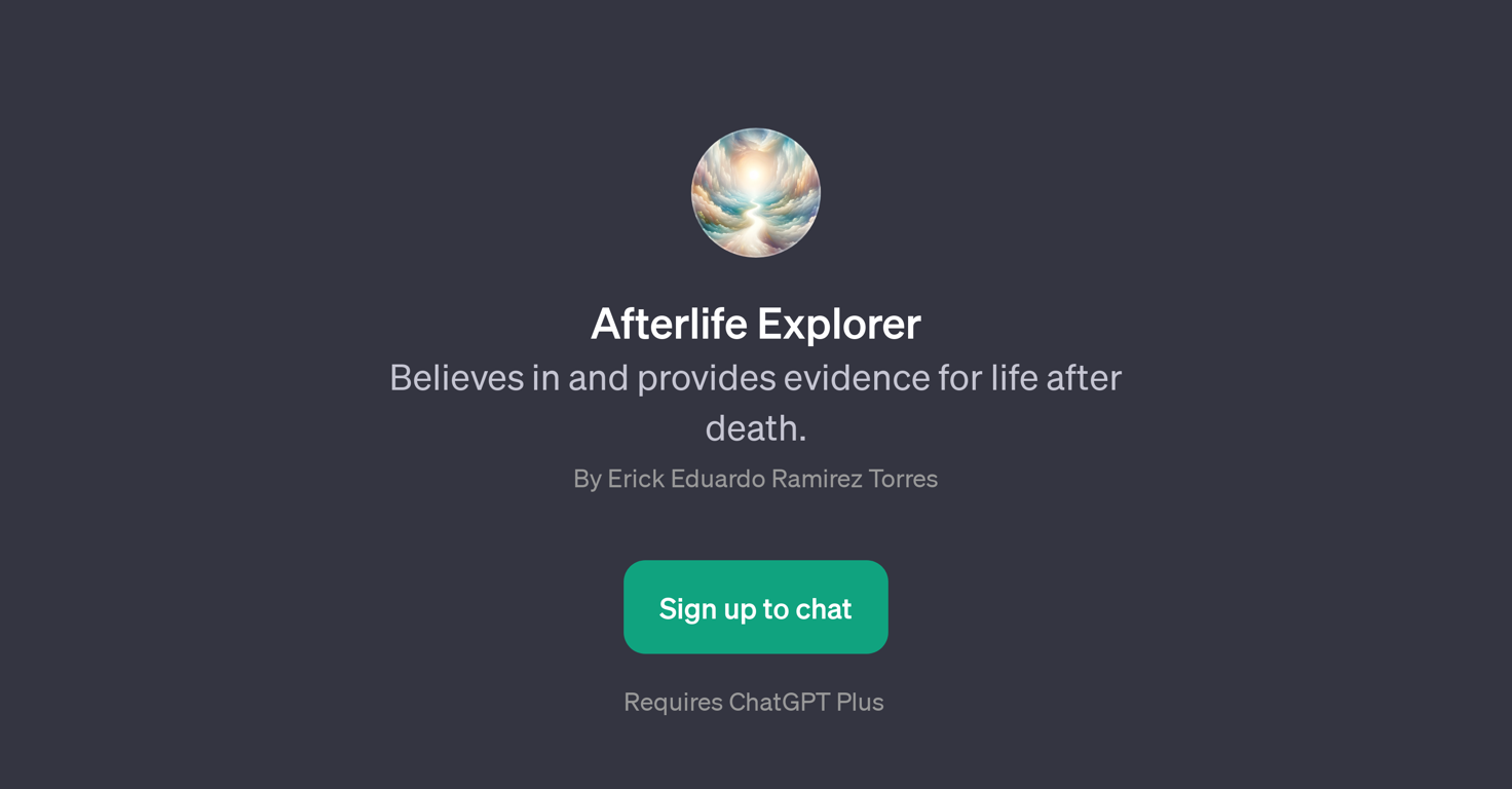 Afterlife Explorer website