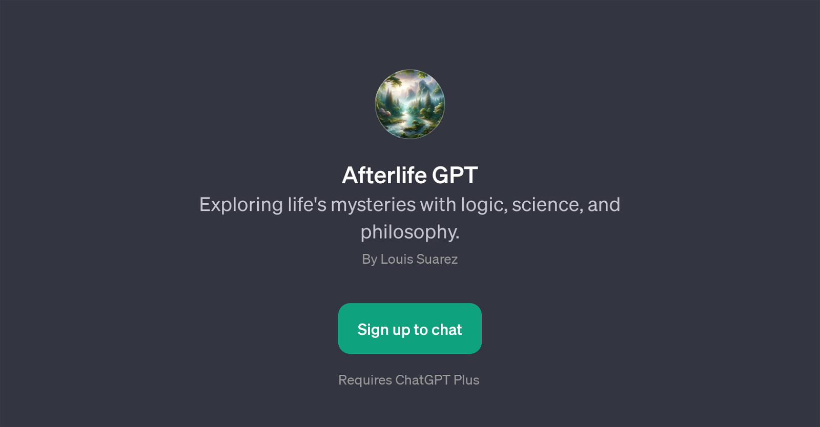 Afterlife GPT website