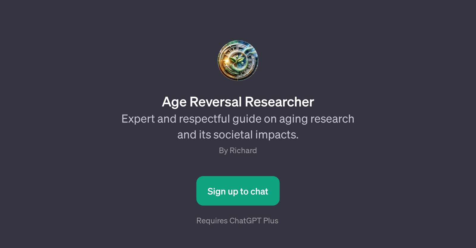 Age Reversal Researcher website