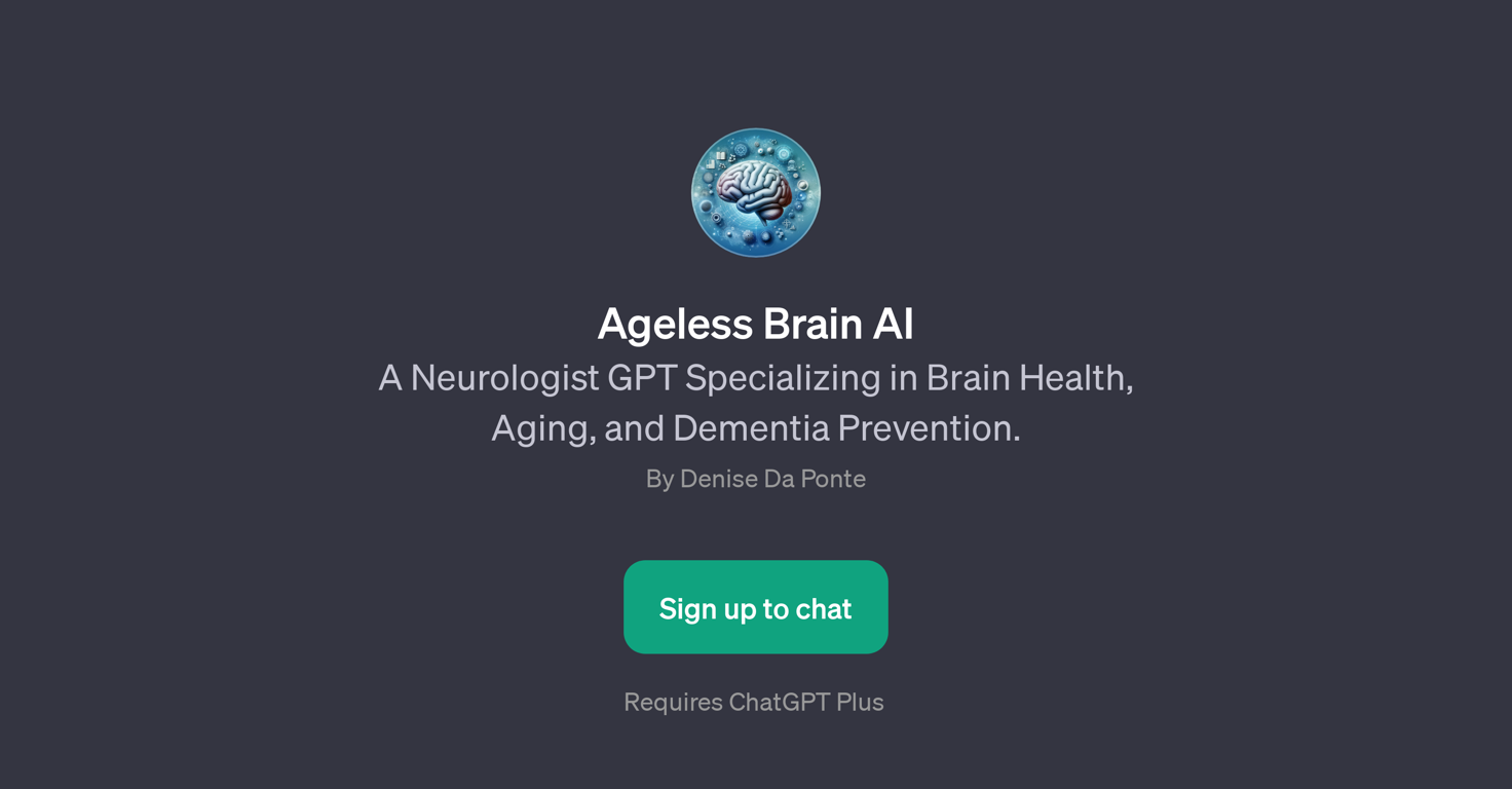 Ageless Brain AI website