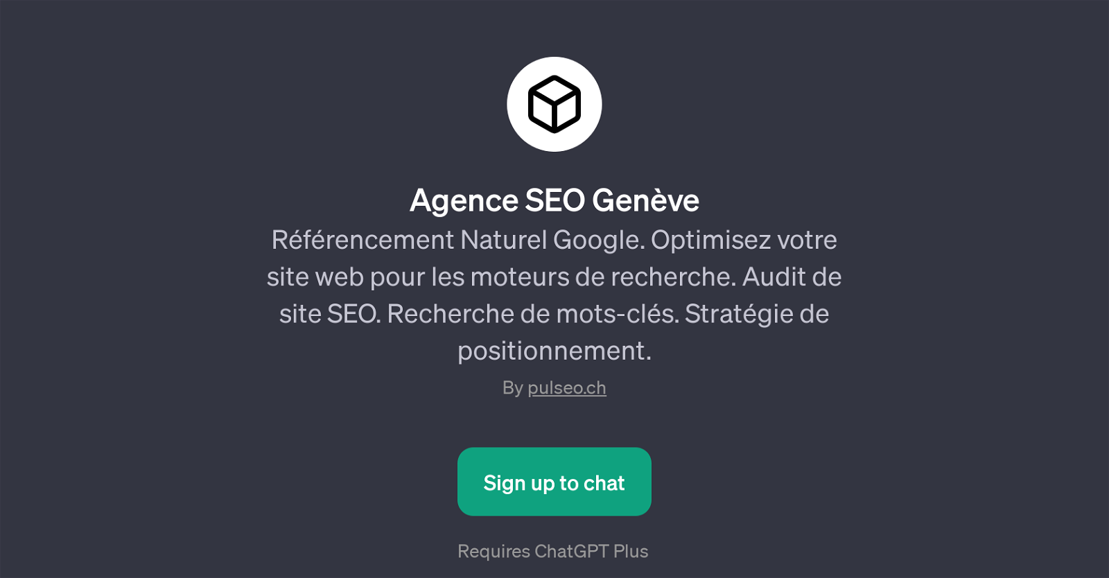 Agence SEO Genve GPT website