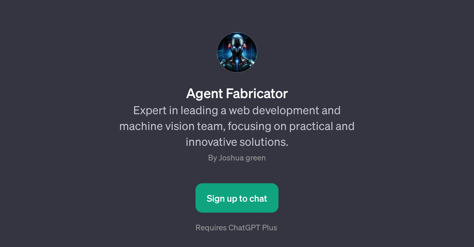 Agent Fabricator website