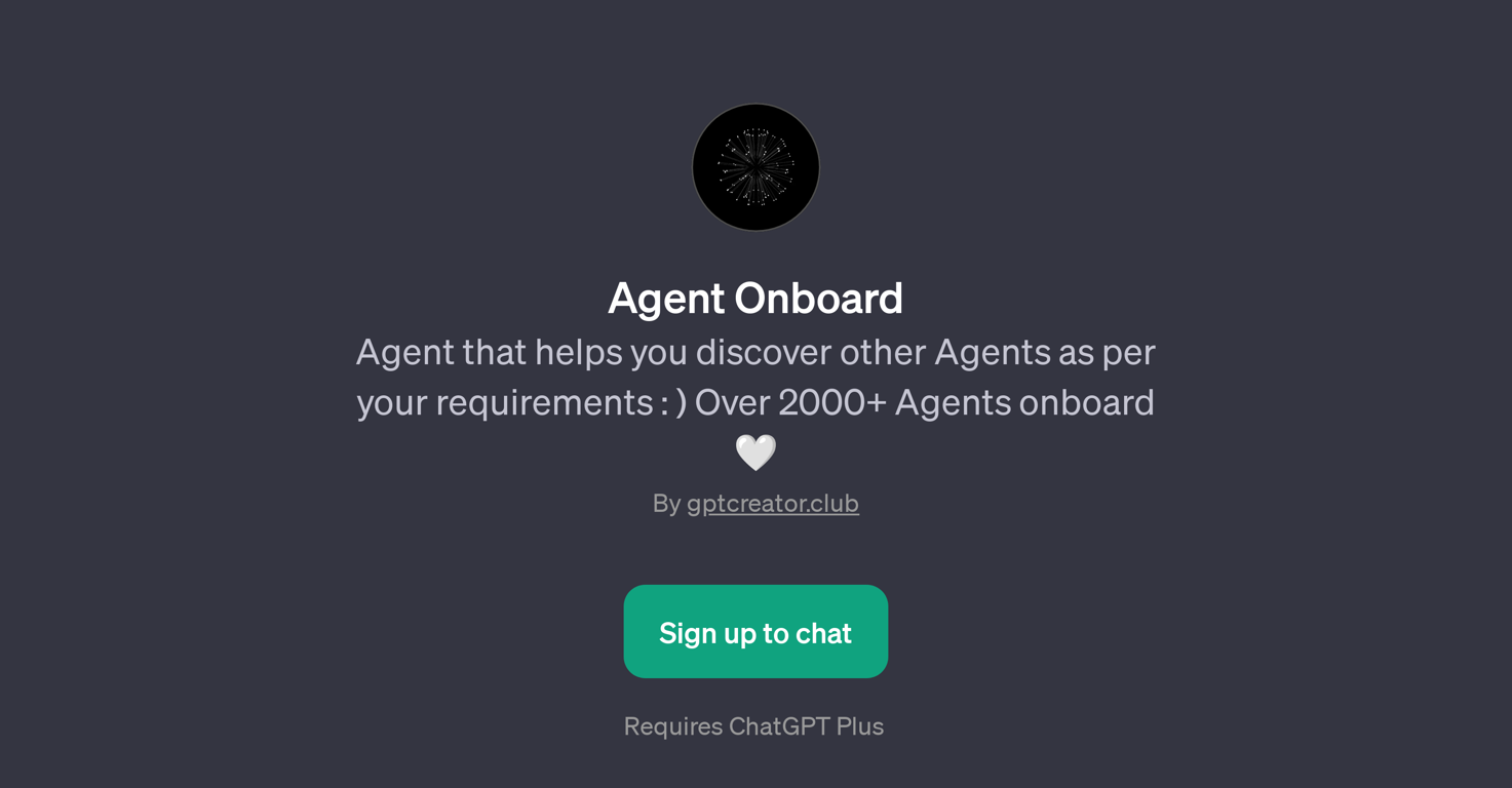 Agent Onboard website