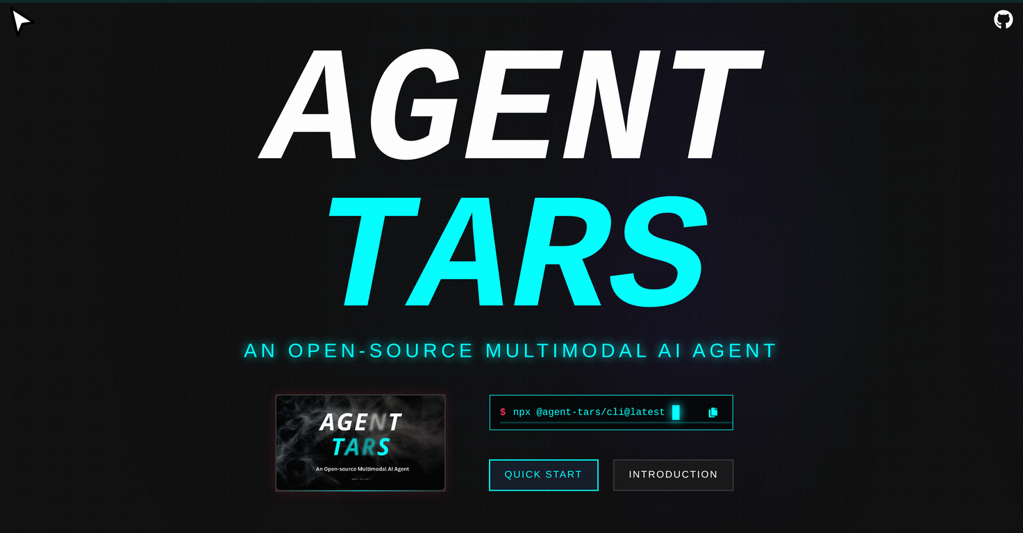 Agent TARS website