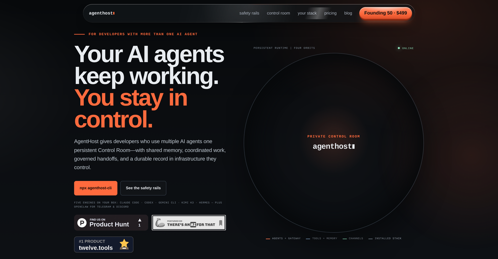 agenthost.space website