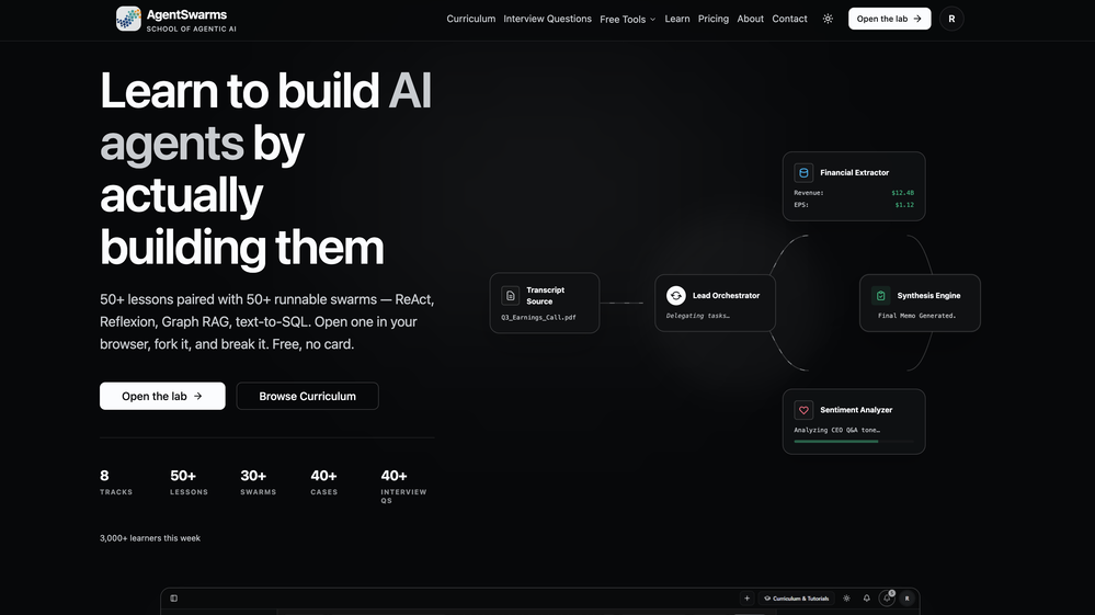 AgentSwarms website