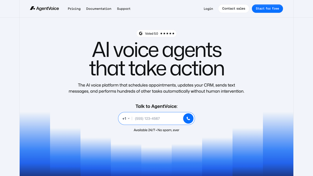 AgentVoice website