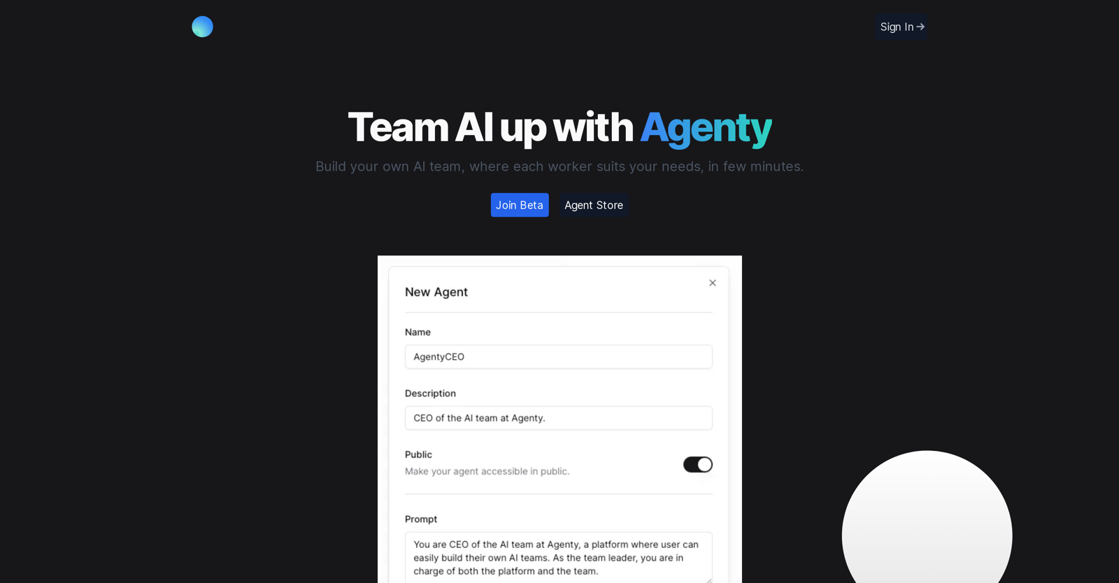 Agenty website